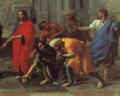 尼古拉斯普桑 - Christ and the Woman Taken in Adultery